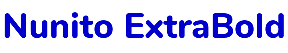 Nunito ExtraBold шрифт